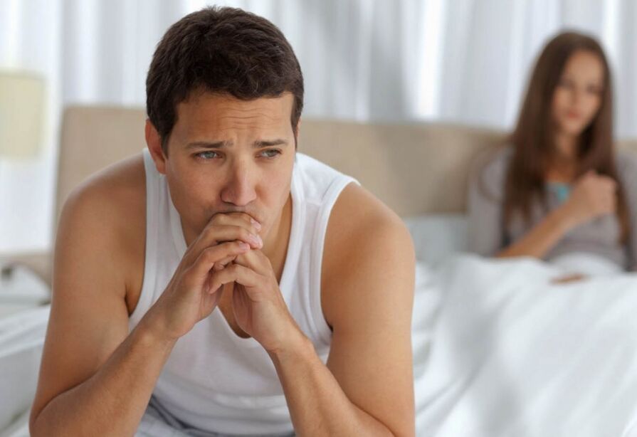 actul sexual dureros, deteriorarea potenței la un bărbat este unul dintre semnele prostatitei